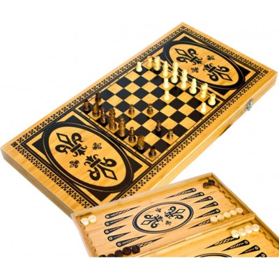 Игровой набор 3в1 Шахматы, Шашки, Нарды (48.5х48.5 см) B5025-C