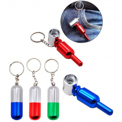 Металлическая мини-трубка брелок (разборная) Капсула HL-6822