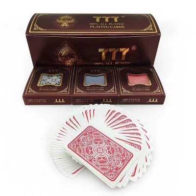 Пластиковые покерные карты 777 
