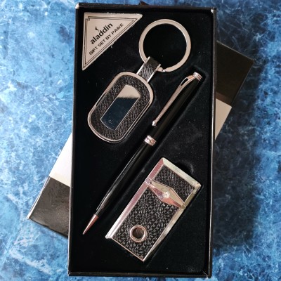 Подарочный набор Aladdin (турбо зажигалка + ручка + брелок) D738 Подарочный набор Aladdin (турбо зажигалка + ручка + брелок) D738