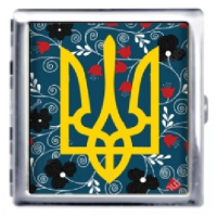 Портсигар на 20 сигарет Герб Украины 