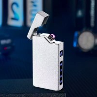 Электрическая USB-зажигалка с двойной дугой ⚡⚡HL-645 Silver
