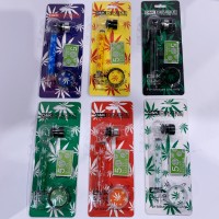 Стеклянная курительная трубка D&K DENGKE с сетками и гриндером DK-8319WA