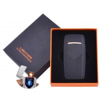 USB зажигалка в подарочной упаковке Lighter (Спираль накаливания) HL-57 Black