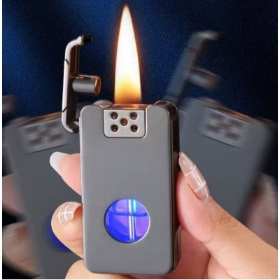 Бензиновая зажигалка с гравитационным механизмом Gravity Flame HL-635 Gray