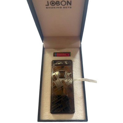 Газовая зажигалка Jobon с пьезоподжигом в подарочной упаковке