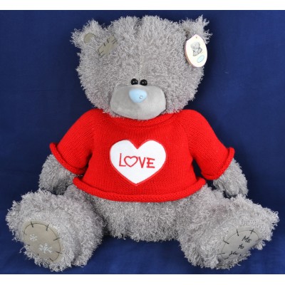 Мягкая игрушка Мишка Тедди в кофте LOVE (56 см, ГП) №1565-56
