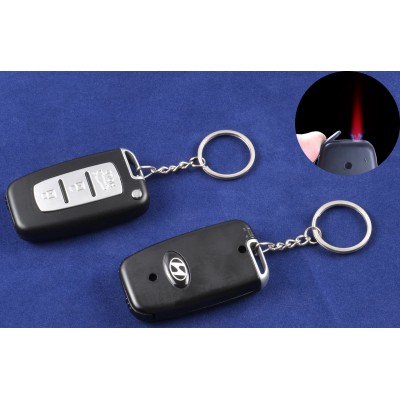 Зажигалка-брелок ключ от авто Hyundai (Турбо пламя) №4124-1