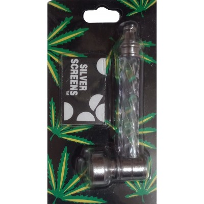 Курительная трубка с 5 сетками «Cannabis☘️» D348
