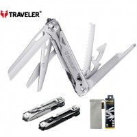 Мультитул Traveler 11 см, 148 г – многофункциональный инструмент MQ063G Silver