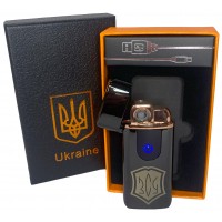 Электрическая и газовая зажигалка Украина ВСУ (с USB-зарядкой⚡️) HL-434 Black-ice