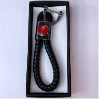 Кожаный Брелок с логотипом авто KIA D552