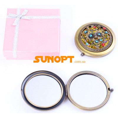 Косметическое Зеркальце в подарочной упаковке (Испания) №7006-9-4 Косметическое Зеркальце в подарочной упаковке (Испания) №7006-9-4
