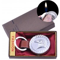 Зажигалка-брелок в подарочной коробке Орел (Обычное пламя) №XT-55 Silver