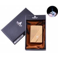 Зажигалка в подарочной коробке BAOFA (Острое пламя) №4291 Gold