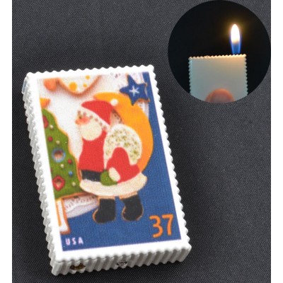 Зажигалка карманная марки Дед Мороз (обычное пламя) №2563-4