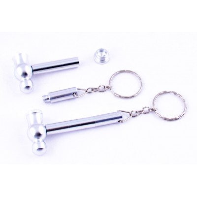 Курительная трубка-брелок Молоток (Металл) HL-236