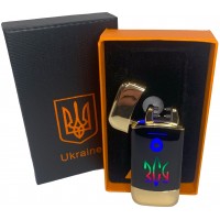 Дуговая электроимпульсная зажигалка с USB-зарядкой⚡️Украина ВСУ LIGHTER HL-440-Gold