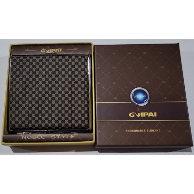 Портсигар в подарочной упаковке GVIPAI (Кожа, на 20 шт) XT-4980-9