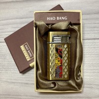 Зажигалка подарочная HAO BANG LIGHTER (Турбо пламя 