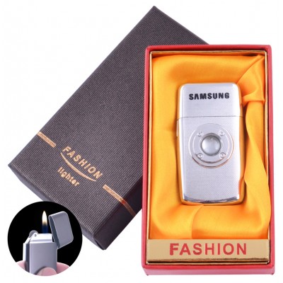 Зажигалка кремневая в подарочной коробке FASHION (Обычное пламя) XT-89 Silver