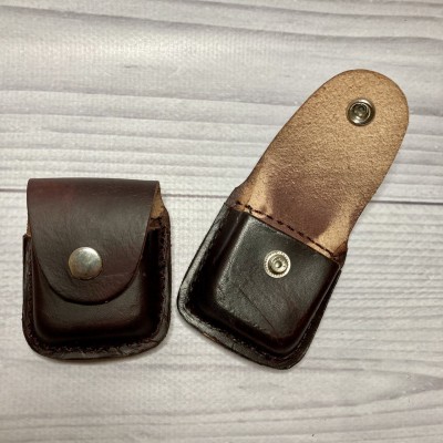 Чехол для бензиновой зажигалки (кожа) D26