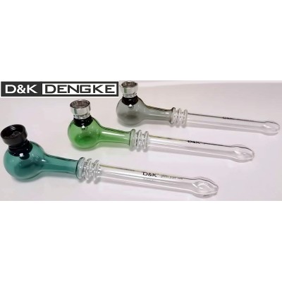 Стеклянная курительная трубка D&K (18,5см) сетки DK-8448-A