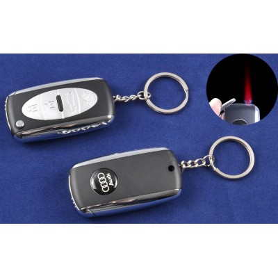 Зажигалка-брелок ключ от авто Audi (Турбо пламя) №4125-5