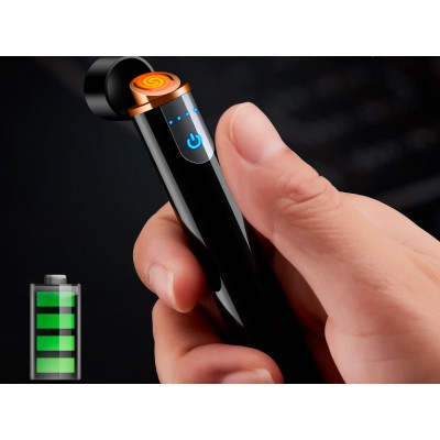 USB зажигалка в подарочной упаковке Lighter ⚡️ (Спираль накаливания) HL-4980-Gray