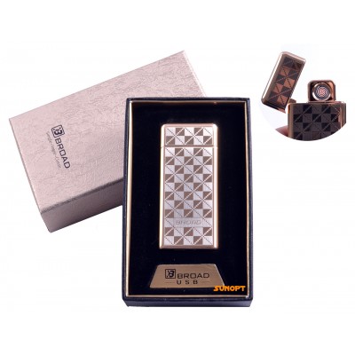 USB зажигалка в подарочной упаковке Broad (Двухсторонняя спираль накаливания) №4850-2