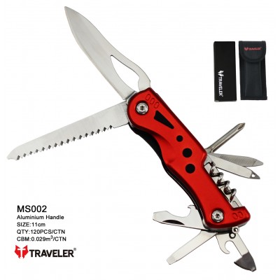 Тактический нож Traveler (10в1) Мультитул 11см (72шт/ящ) MS002G