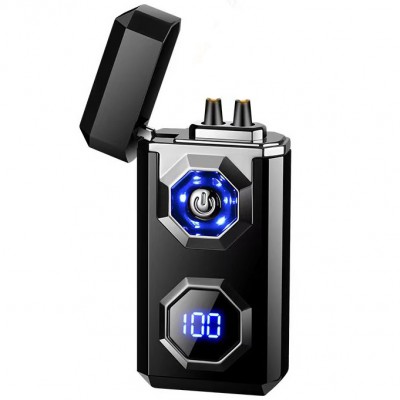 Дуговая электрическая USB-зажигалка ⚡HL-646 Black Дуговая электрическая USB-зажигалка ⚡HL-646 Black