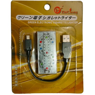 Электронная USB-зажигалка ZhiCheng Green Electronic Cigarette Lighter D725 Электронная USB-зажигалка ZhiCheng Green Electronic Cigarette Lighter D725