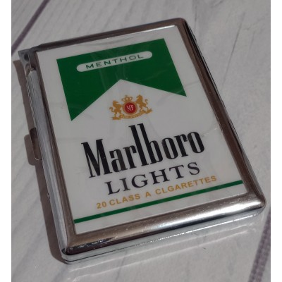 Портсигар на 10 сигарет с зажигалкой Marlboro D399