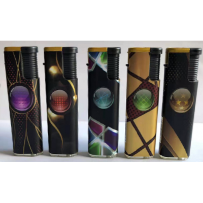 Зажигалка пластиковая (турбо пламя) FASHION Lighter №536-6