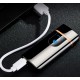 Электрическая и газовая зажигалка Доброго вечора Ми з України (с USB-зарядкой⚡️) HL-436 Blue-ice