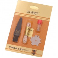 Комплект для обслуживания бензиновых зажигалок Zorro Lighter Tool Kit HL-7701