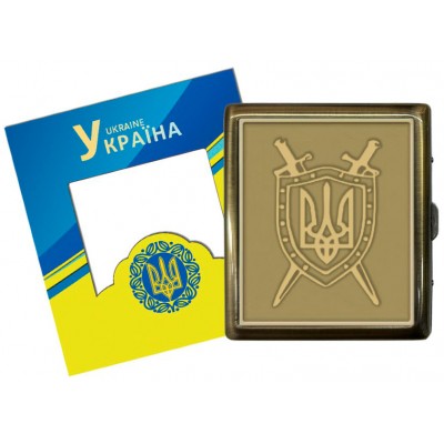 Портсигар на 20 сигарет металлический Украина YH-21