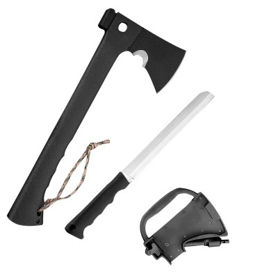 Тактический Топор для выживания, молоток, Свисток, Кресало, Нож 40см (20шт/ящ) Traveler HH35