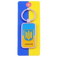 Брелок Герб с Флагом Ukraine №UK-105G