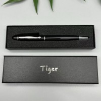 Подарочная ручка Tiger в футляре (черно-серебристая) BP-262