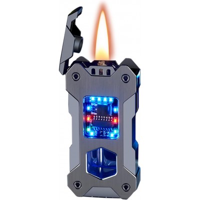 Бензиновая зажигалка с гравитационным механизмом Gravity Flame HL-607 Gray