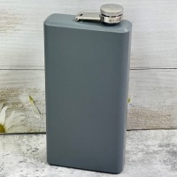 Компактная фляга (385 мл) в современном минималистичном дизайне DFH-13A Gray