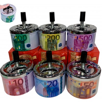 Пепельница юла бездымная Банкноты евро 