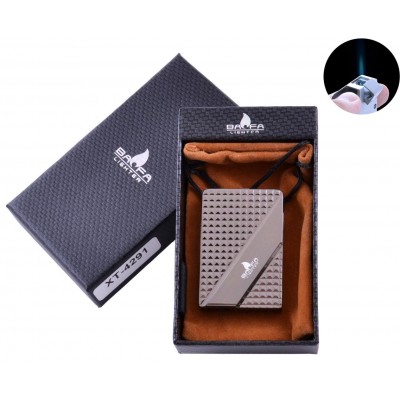 Зажигалка в подарочной коробке BAOFA (Острое пламя) №4291 Black