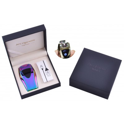 Электроимпульсная зажигалка в подарочной упаковке ArcCigarette (Двойная молния, USB) HL-39 Хамелеон