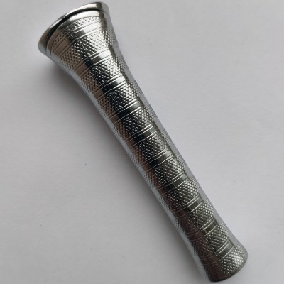 Металлическая зажигалка с рифлёным корпусом (обычное пламя) D694