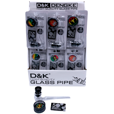 Набор для курения 3в1 D&K Трубка (10см), Гиндер, Сетки  DK7051
