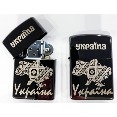 Зажигалка бензиновая Украина Zorro Lighter (Подарочная коробка
