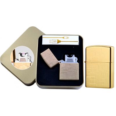 Электроимпульсная зажигалка JIN LUN (USB) №4706-5